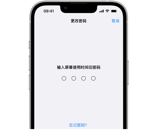 那大镇iPhone屏幕维修分享iPhone屏幕使用时间密码忘记了怎么办 