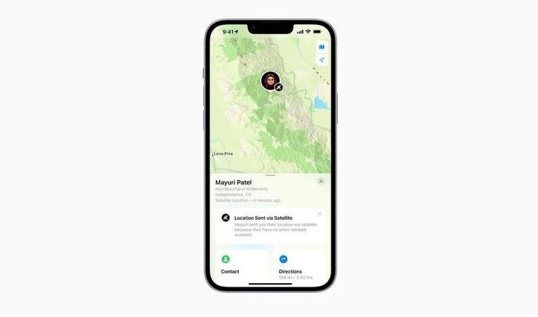 那大镇苹果14维修分享iPhone14系列中 FindMy功能通过卫星分享位置方法教程 