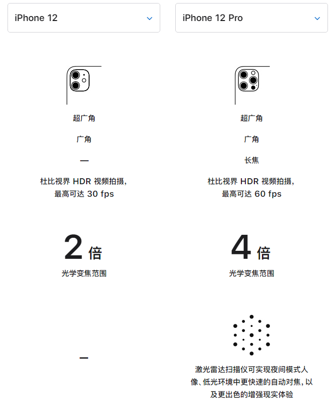 那大镇苹果手机维修分享苹果 iPhone 12 与 iPhone 12 Pro 选哪款 